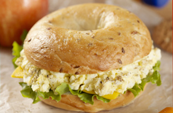 spiced egg salad sandwich