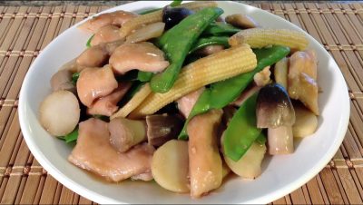 stir fry with chestnut
