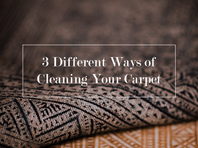 3 Ways of Cleaning Carpet